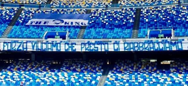 striscione stadio maradona curva b