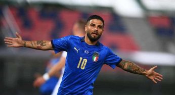 ITALIA- Insigne, pizza di Ciro Oliva al gruppo azzurro per festeggiare la vittoria contro l’Austria