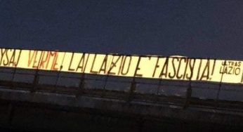 Striscione ultrà: “Hysaj verme, Lazio fascista”. Vergogna a Roma