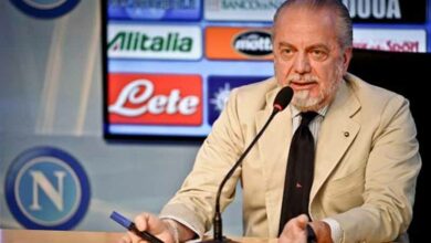 de laurentiis riapertura stadi