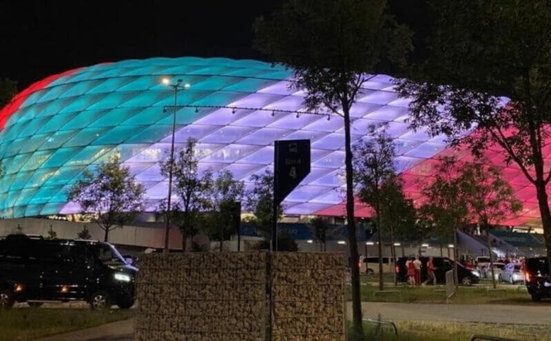 Allianz Arena bandiera italia