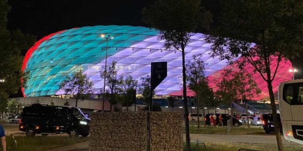 Allianz Arena bandiera italia
