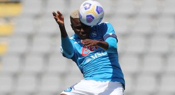 Napoli-Pro Vercelli 1-0: Osimhen in gol, ansia per Demme infortunio al ginocchio, domani gli esami.