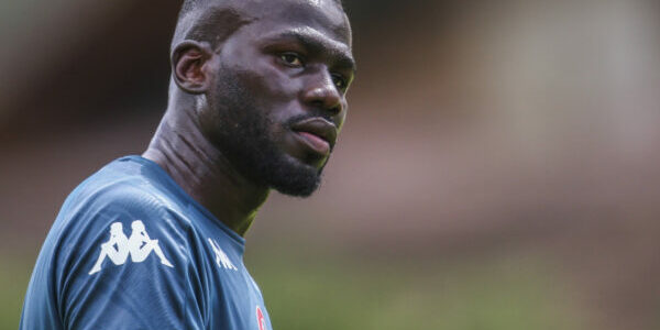 Italy: ssc napoli pre-season training camp in Val di Sole SSC Napoli s Senegalese defender Kalidou Koulibaly look During