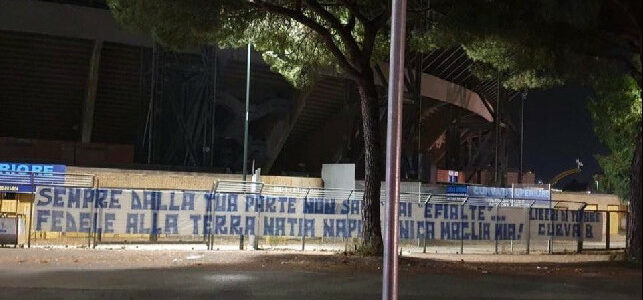 compleanno napoli striscione