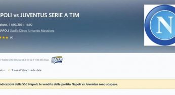 Napoli-Juventus vendita biglietti bloccata: il comunicato ufficiale