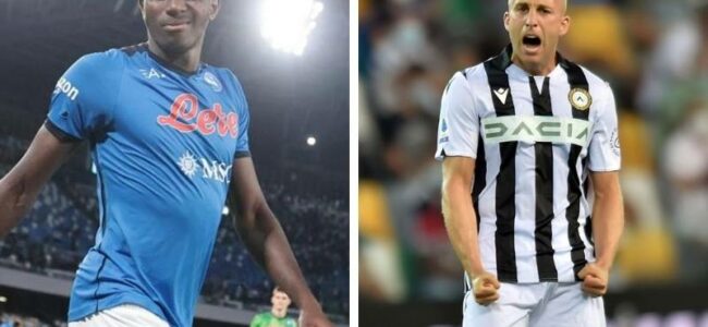 Udinese Napoli formazioni ufficiali