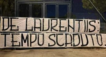 Anche a Bari contestano De Laurentiis, i tifosi: “Vendi e vattene”