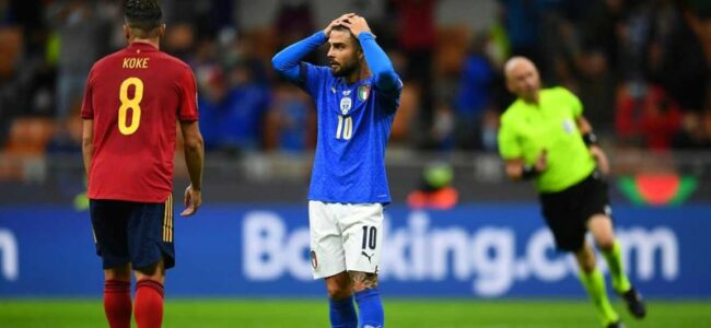 pagelle insigne italia-spagna