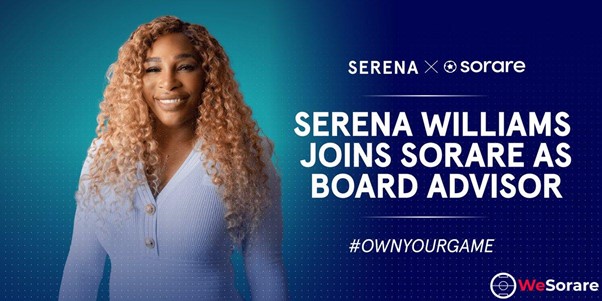 Serena Williams si unisce al consiglio amministrativo di Sorare