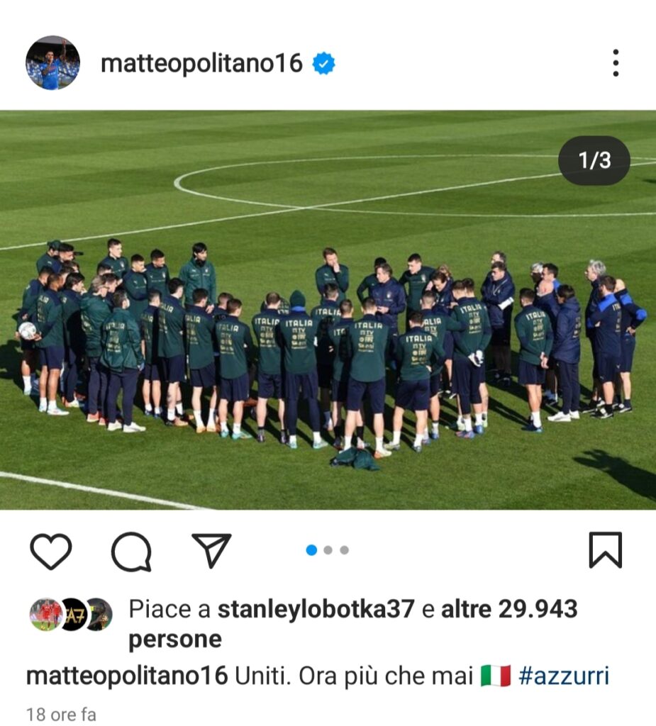 Italia-Macedonia, Politano foto su Instagram: la risposta di Elmas