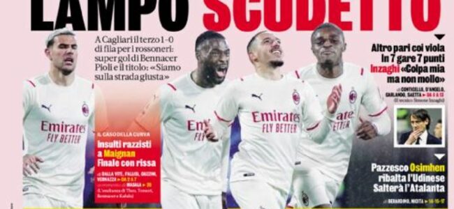 gazzetta prima pagina