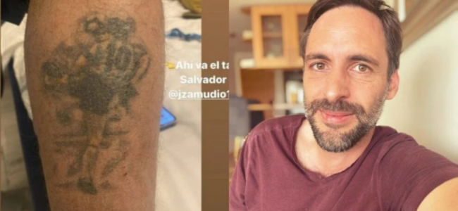 giornalisti salvati dal tatuaggio di maradona