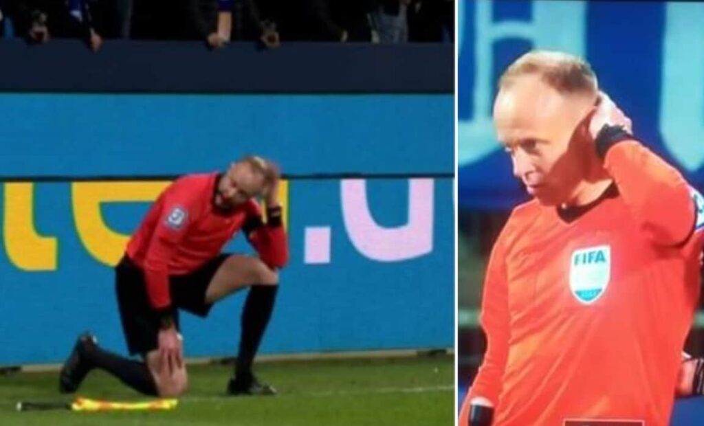 Assurdo Bundesliga, boccale di birra lanciato in testa al guardalinee: gara sospesa -VIDEO