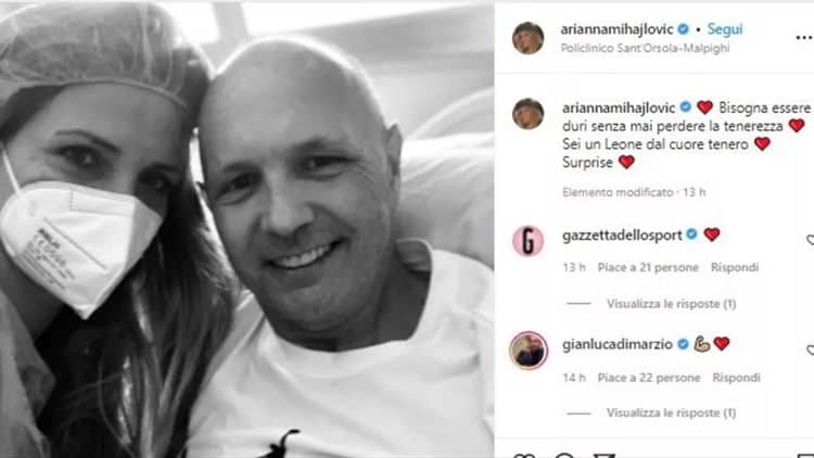 Sinisa Mihajlovic in ospedale, il post della moglie commuove il web