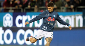 Napoli: Di Lorenzo corre con la squadra, buone notizie per Petagna e Meret