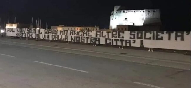 nuovo striscione contro de laurentiis