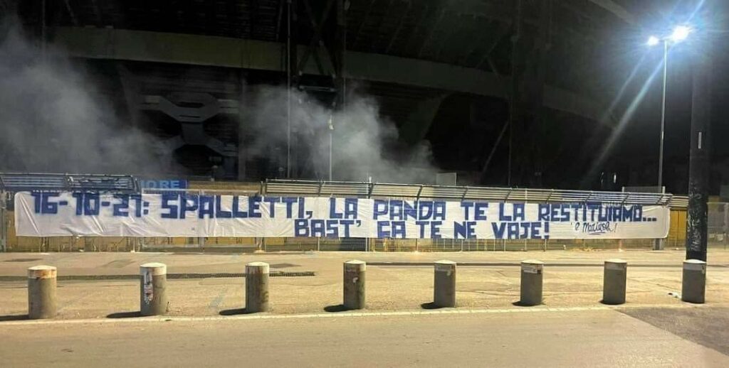 Giallo sullo striscione contro Spalletti, la posizione degli Ultras e la solidarietà al tecnico