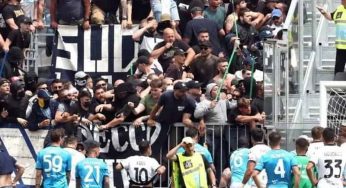 Scontri Spezia-Napoli: il giudice sportivo chiude la Curva A, tutte le sanzioni