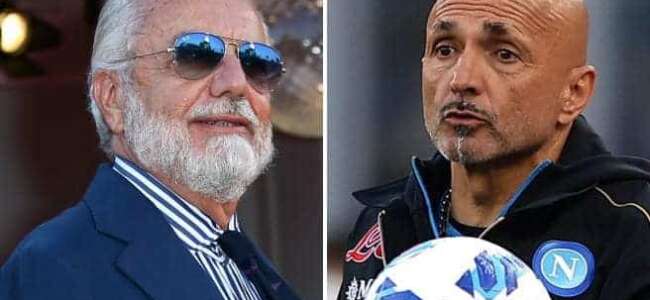 De Laurentiis-Spalletti divergenze su scudetto e mercato
