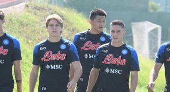 Napoli, report dell’allenamento: terapie per Demme, scarico per chi ha giocato con la Juve Stabia