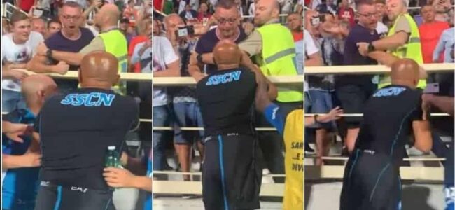 Tifoso della Fiorentina tenta di aggredire Spalletti - VIDEO
