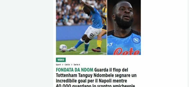 ndombele the sun napoli juve stabia