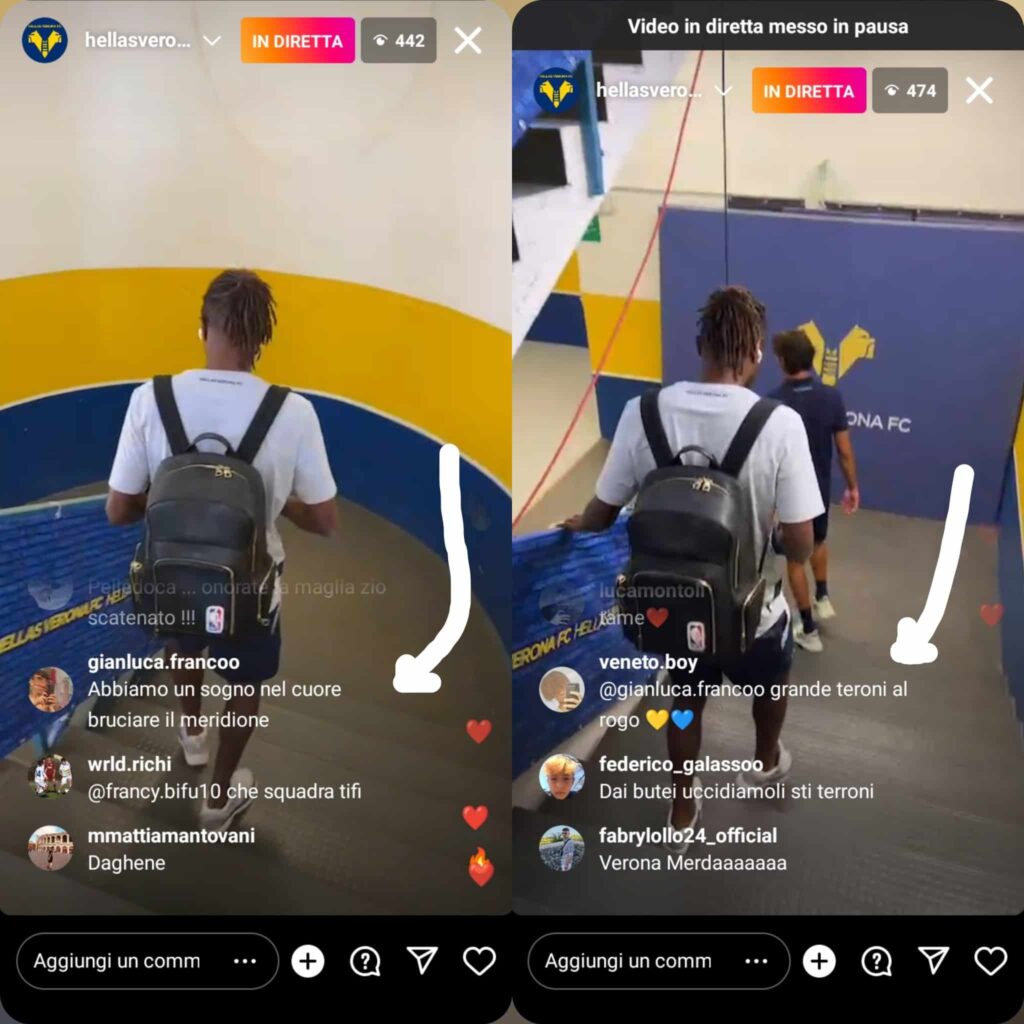 Tifosi Verona, insulti contro i napoletani: “Terroni al rogo” e sbagliano pure l’italiano – Foto