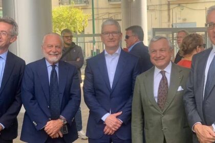 Napoli-Apple, De Laurentiis e Cook: partnership su diritti tv