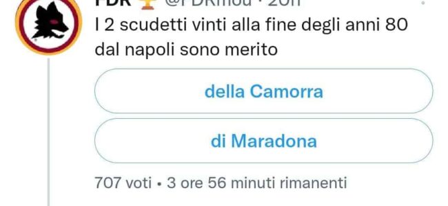 Da Roma: Gli scudetti del Napoli merito della camorra
