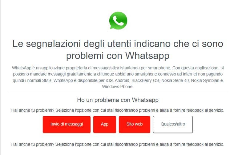Whatsapp down