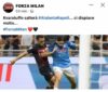 Tifosi del Milan esultano: “Kvaratuffo, quanto ci dispiace che salta l’Atalanta…”