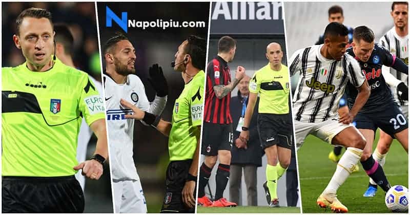 Napoli, trenta gare condizionate dagli errori arbitrali: Milan, Juventus e Inter le squadre più avvantaggiate