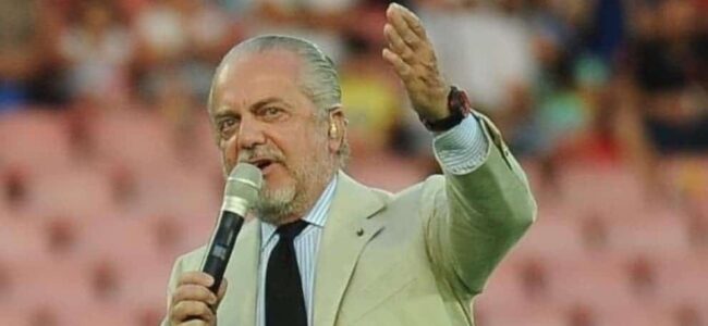 Atalanta- Napoli, Aurelio De Laurentiis