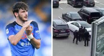 Kvaratskhelia saluta la famiglia: parte in ritiro col Napoli – VIDEO