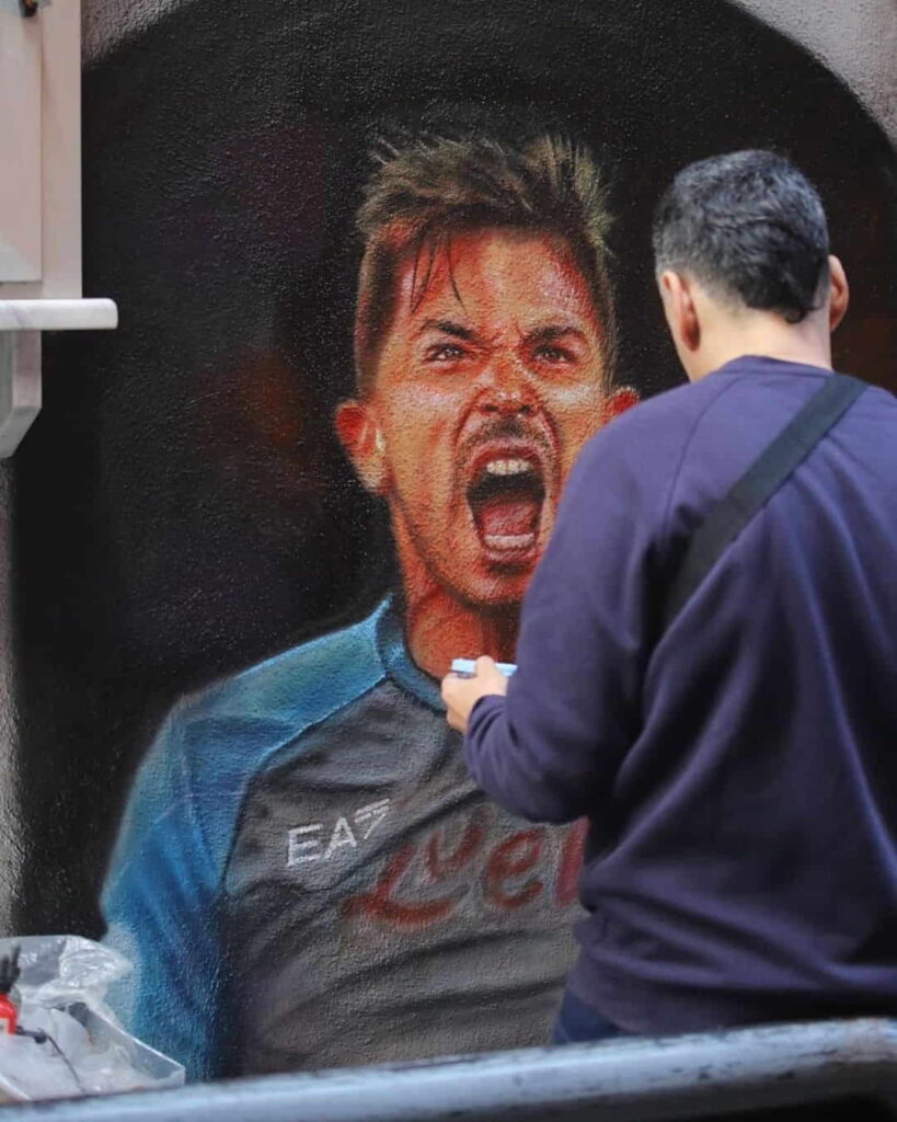 Giovanni Simeone, il murales ai Quarteri Spagnoli – FOTO