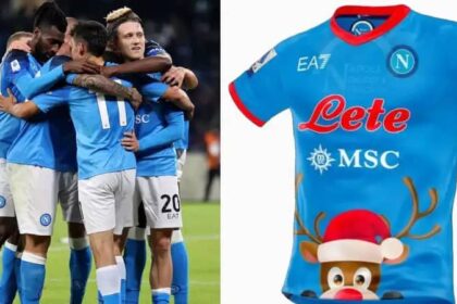 Napoli, arriva la maglia di Natale: SSC Napoli 2022 Christmas