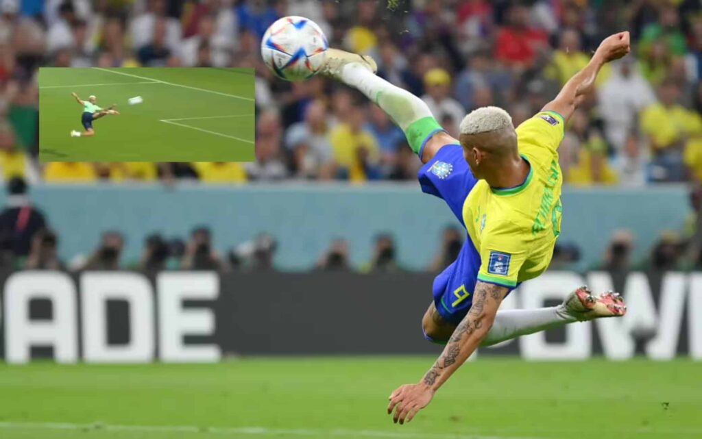 richarlison gol brasile serbia rovesciata