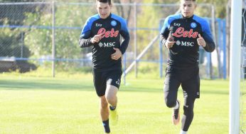 Napoli: rientrano i Nazionali, il report dell’allenamento