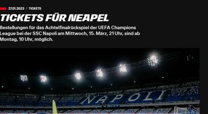 L'Eintracht ai suoi tifosi: «Evitate di soggiornare a Napoli da soli»