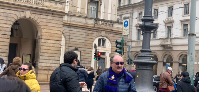 Tifoso dell'Inter a Milano
