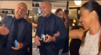 Napoli: Spalletti e Belen fanno il trenino insieme per un Capodanno indimenticabile! – VIDEO
