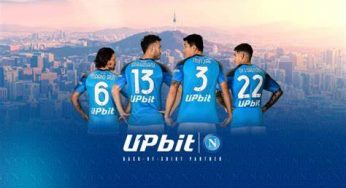 Napoli, Upbit nuovo sponsor dietro la maglia. I dettagli