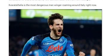 In Inghilterra il Daily Mail celebra Kvaratskhelia: “Ha distrutto Chiesa”, in Italia esaltano Allegri