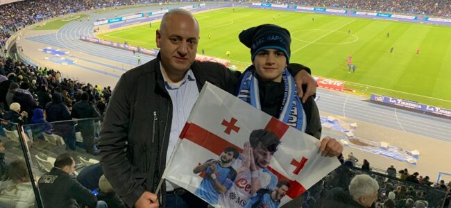 Due tifosi dalla Georgia a Napoli