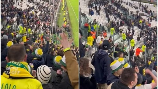 I tifosi del Nantes cantano Juve in serie Serie B - VIDEO