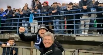 Antognoni sotto la curva azzurra ad Empoli: “Forza Napoli”, la lezione dei tifosi azzurri ai divieti – VIDEO