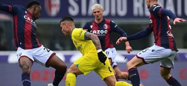 L’Inter cade a Bologna, Napoli vola a 18 punti di vantaggio