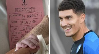 Di Lorenzo il benvenuto a Carolina è pieno d’amore – FOTO