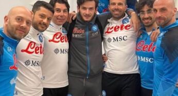 Kvaratskhelia, dedica social al Napoli e la festa negli spogliatoi